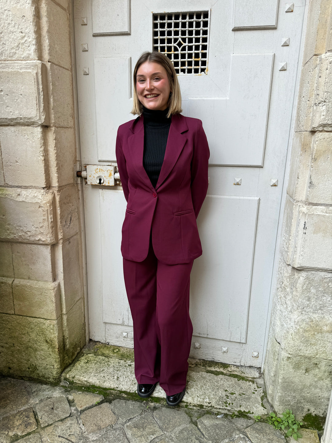 Blazer oversize bordeaux DORINE