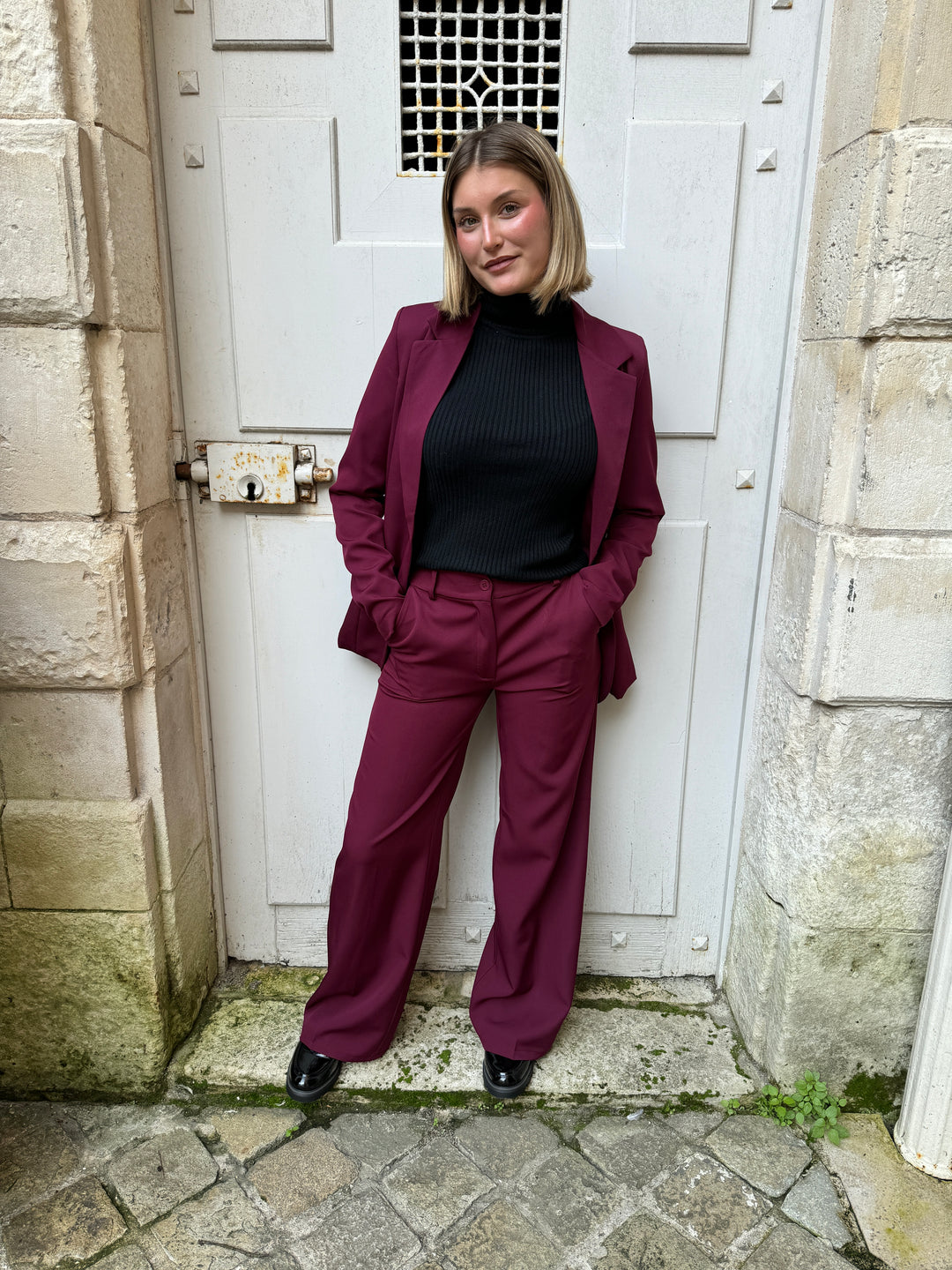 Blazer oversize bordeaux DORINE