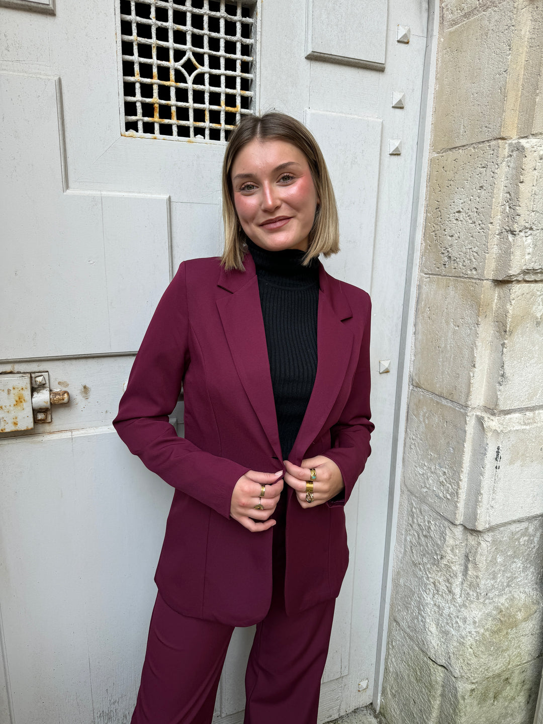 Blazer oversize bordeaux DORINE