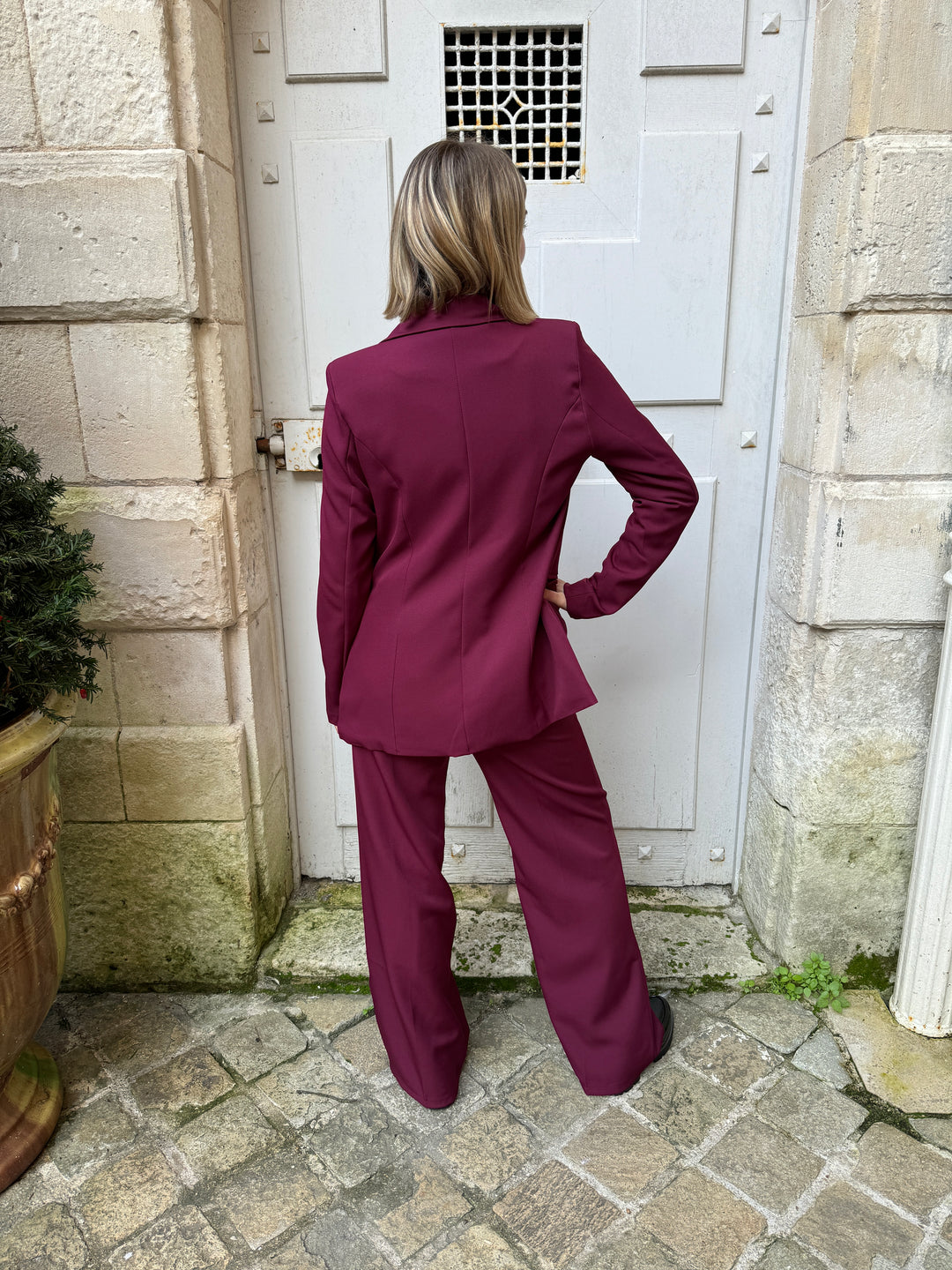 Blazer oversize bordeaux DORINE