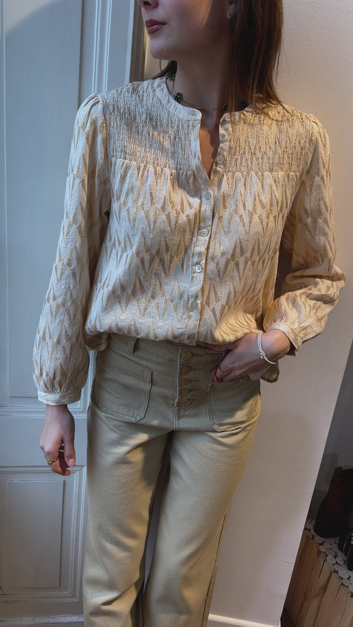 Blouse BAUDE doré