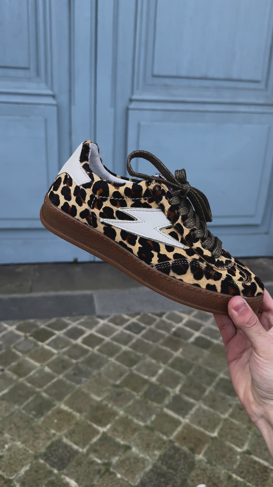 RISY A223 Semerdjian Sneakers aus Leopardenleder