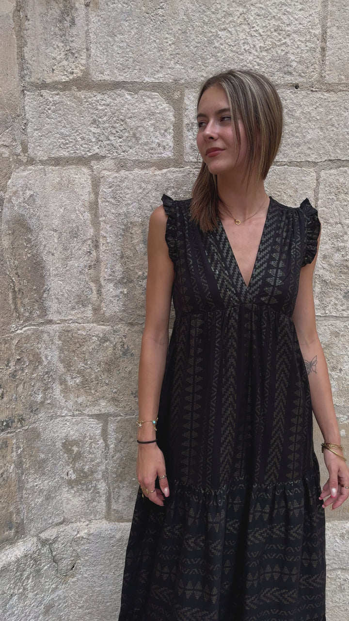 Vestido largo LOUANE negro