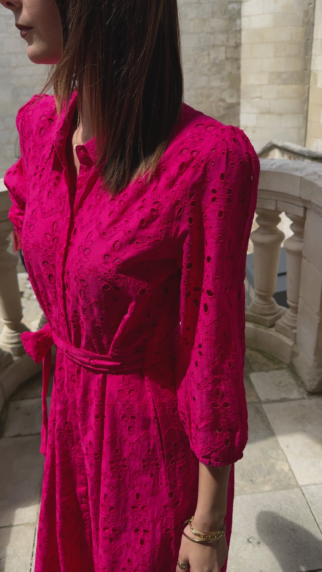 Robe longue fuchsia MOOREA