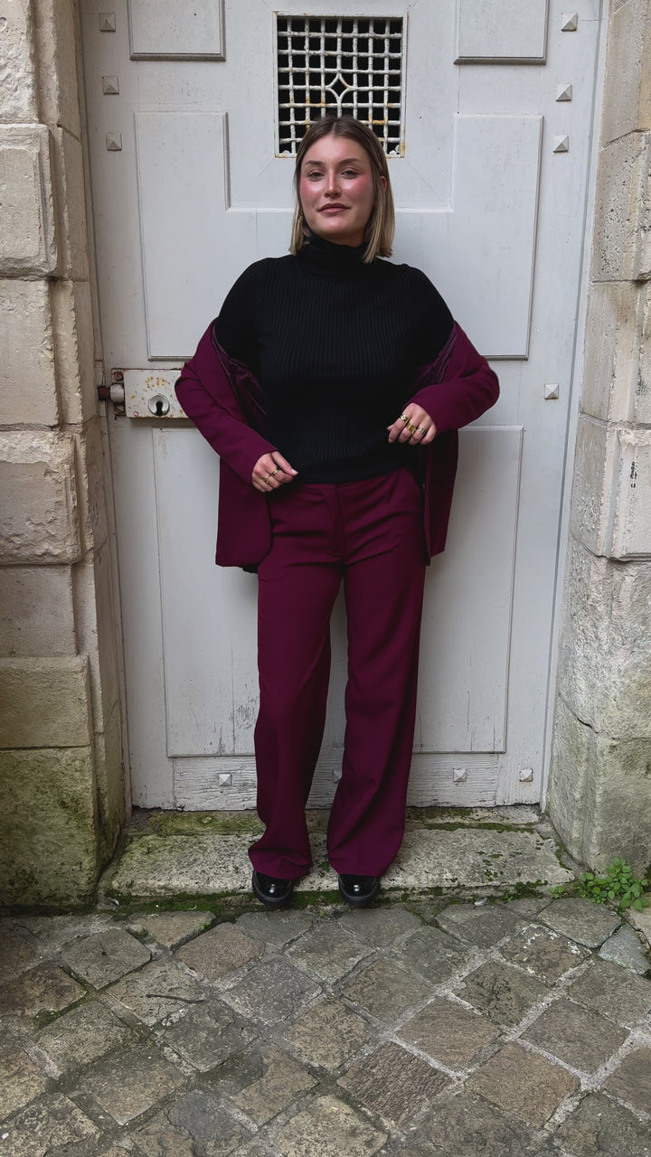 Blazer oversize bordeaux DORINE